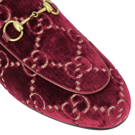 gucci gg velvet slipper|gucci velvet loafers women's.